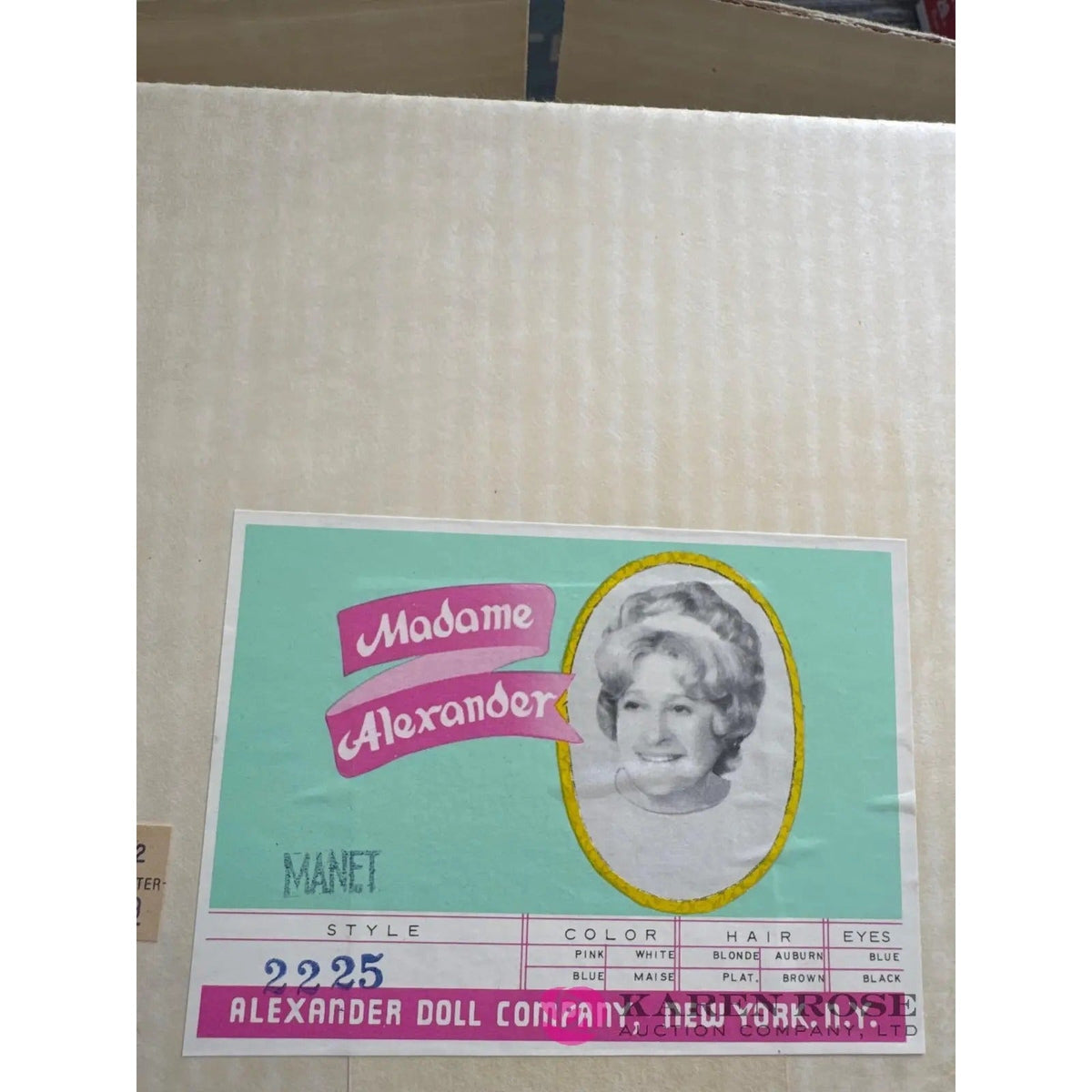 Vintage 21-inch Madame Alexander "Manet" portrait doll (Style #2225) A+ Stuff  A+ Stuff Collectible Doll