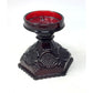Vintage Avon 1876 Cape Cod Ruby Red Glass Candle Holder Base Candlestick Avon  A+ Stuff Candle Holders