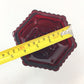 Vintage Avon 1876 Cape Cod Ruby Red Glass Candle Holder Base Candlestick Avon  A+ Stuff Candle Holders