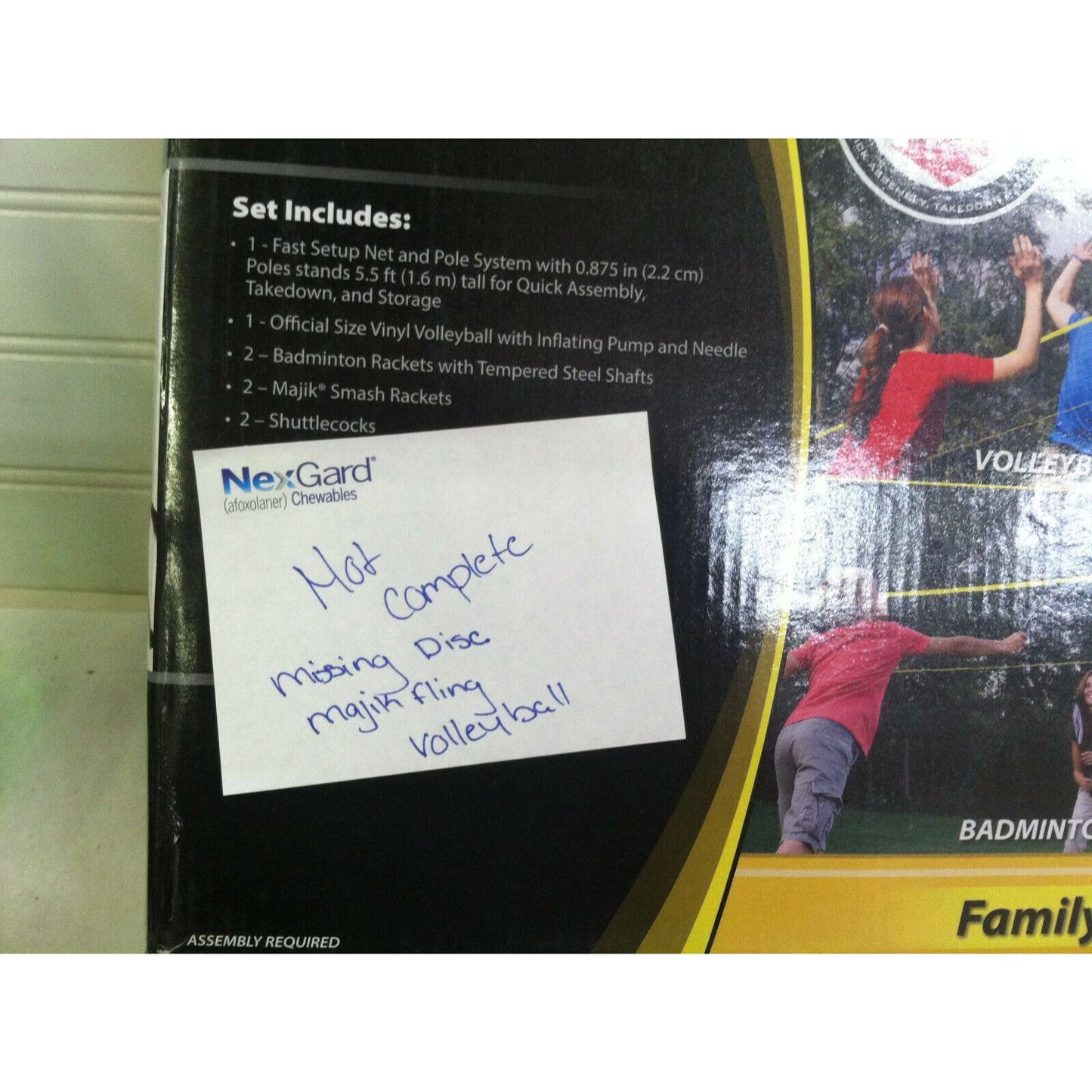 EastPoint "5 Game Combo Box Set" - Badminton, Majik Smash (Volleyball, Frisbee & Launchers Missing)