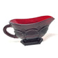 Vintage Avon 1876 Cape Cod Collection Ruby Red Glass Footed Sauce / Gravy Boat Avon  A+ Stuff Drinking, Dining & More