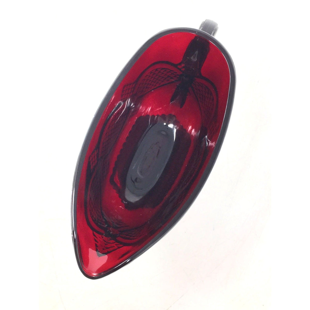 Vintage Avon 1876 Cape Cod Collection Ruby Red Glass Footed Sauce / Gravy Boat Avon  A+ Stuff Drinking, Dining & More