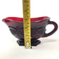Vintage Avon 1876 Cape Cod Collection Ruby Red Glass Footed Sauce / Gravy Boat Avon  A+ Stuff Drinking, Dining & More
