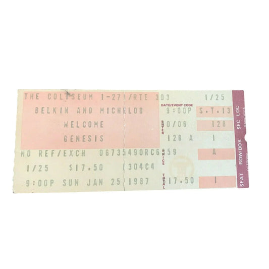 PHIL COLLINS PHOTO - GENESIS &CHEAP TRICK Stub, Foghat/Outlaws Ticket -Concerts A+ Stuff  A+ Stuff Collectibles