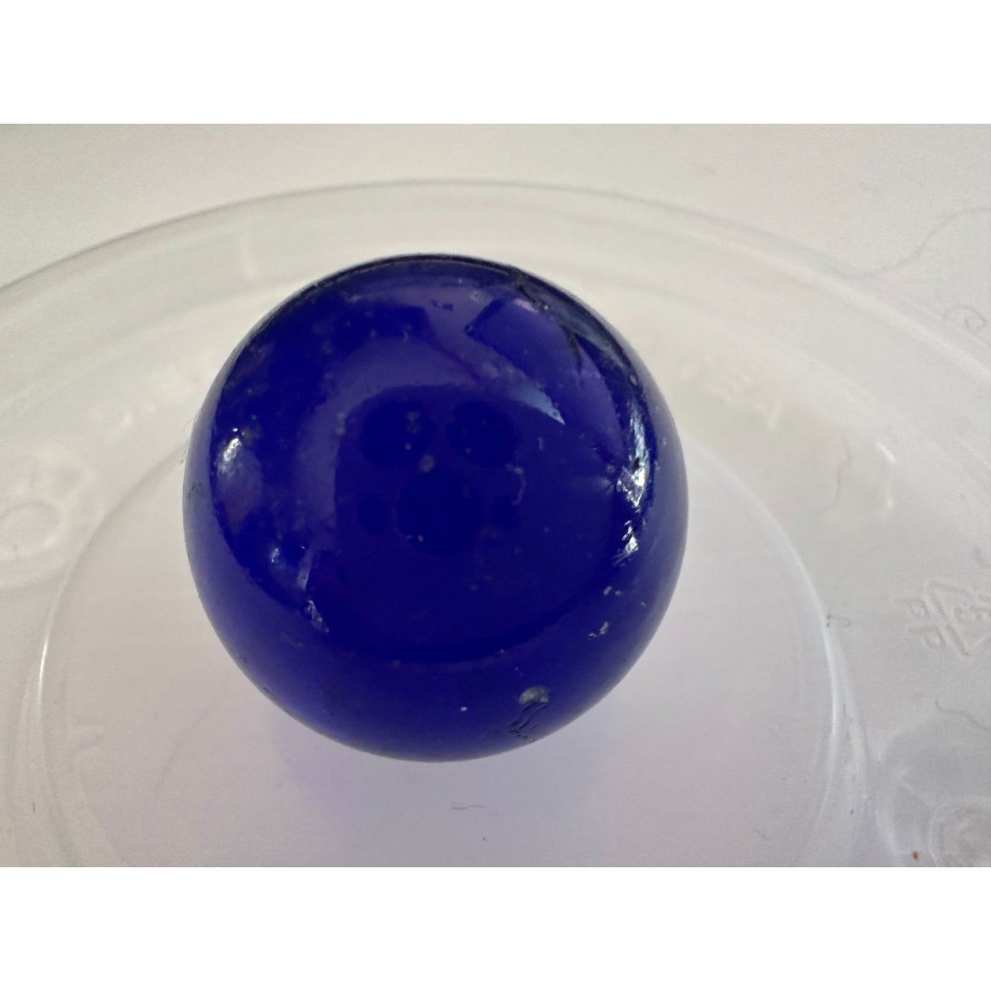 Set of 10 Vintage Royal Blue Large Shooter Marbles