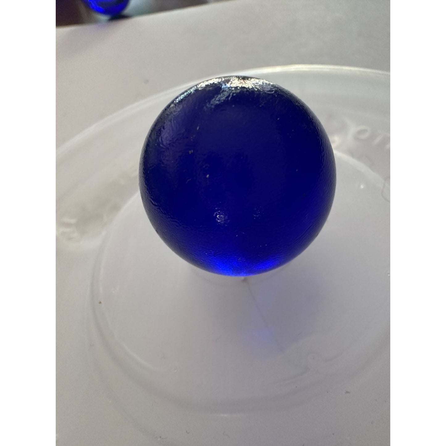 Set of 10 Vintage Royal Blue Large Shooter Marbles