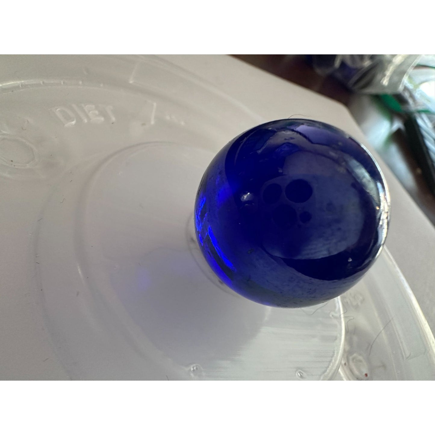 Set of 10 Vintage Royal Blue Large Shooter Marbles