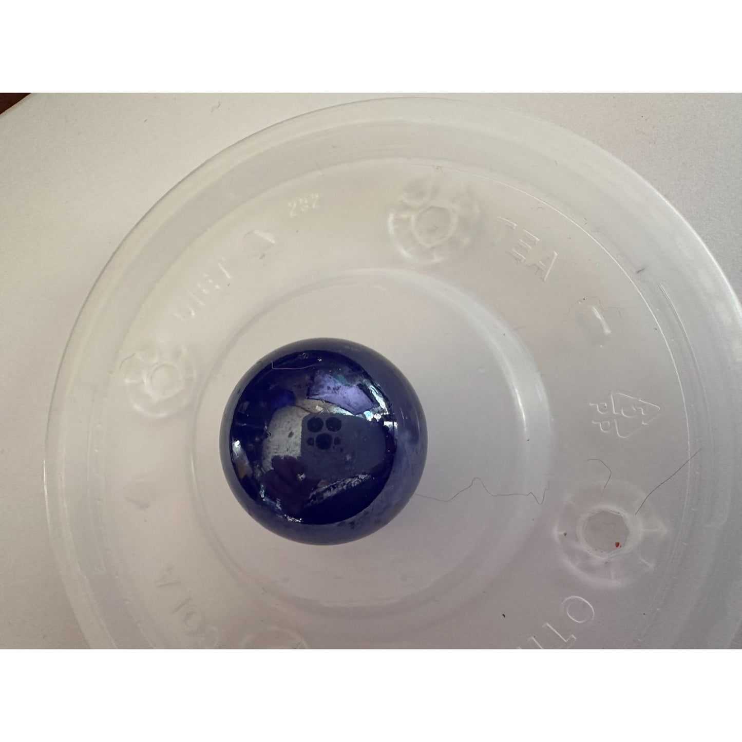 Set of 10 Vintage Royal Blue Large Shooter Marbles