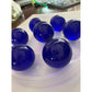 Set of 10 Vintage Royal Blue Large Shooter Marbles