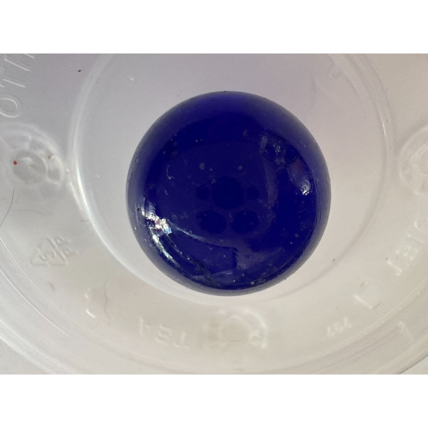 Set of 10 Vintage Royal Blue Large Shooter Marbles