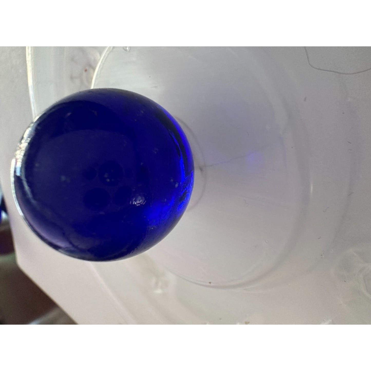 Set of 10 Vintage Royal Blue Large Shooter Marbles