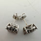 1/2 Carat Natural Diamond Stud Earrings in Sterling SIlver