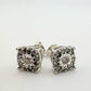 1/2 Carat Natural Diamond Stud Earrings in Sterling SIlver