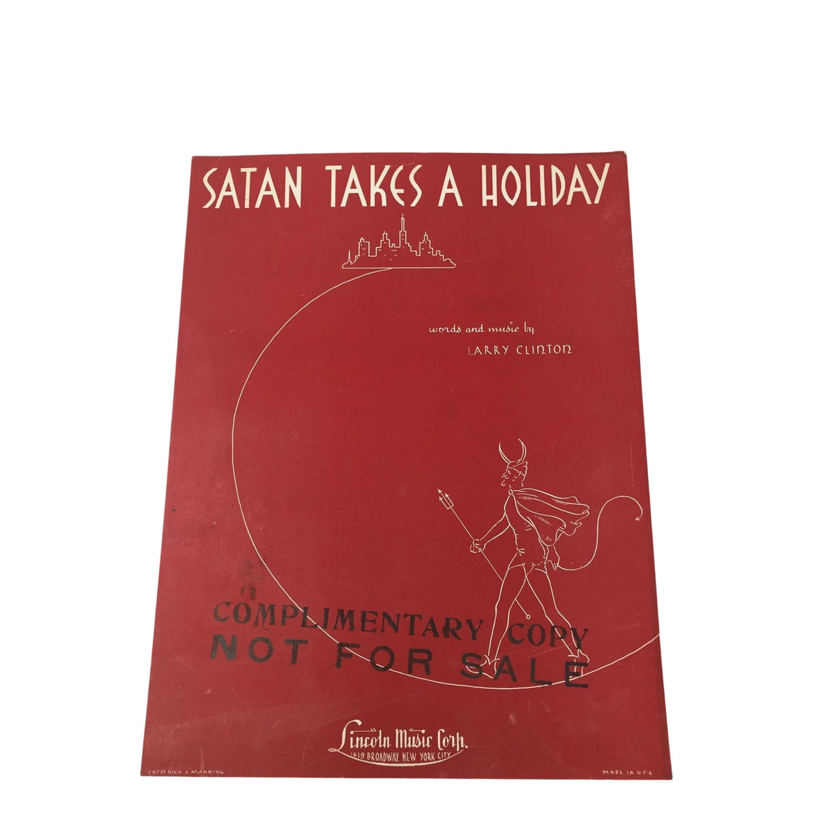 "Satan Takes a Holiday" Sheet Music A+ Stuff  A+ Stuff Sheet Music