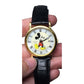 Disney Mickey Mouse Pulsar Quartz Watch w/ Genuine Leather Band