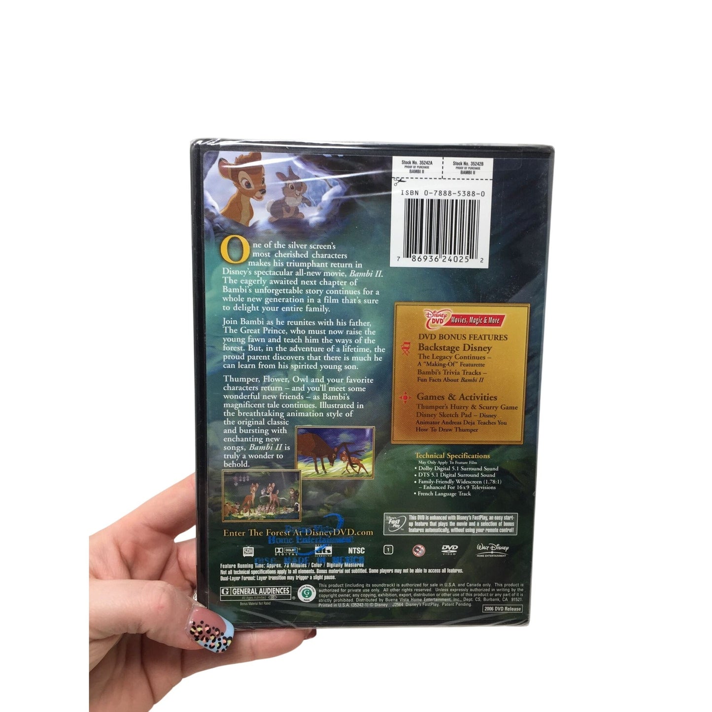 Bambi II (2006) DVD Walt Disney  A+ Stuff DVDs & Videos