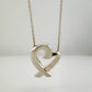 Tiffany and Co Paloma Picasso Medium Loving Heart Pendant Necklace in Sterling