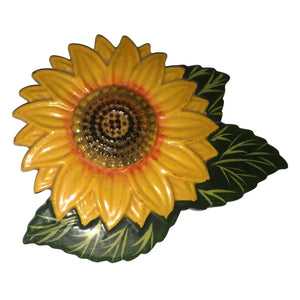 Sunflower Refrigerator Magnet - Yellow and Green