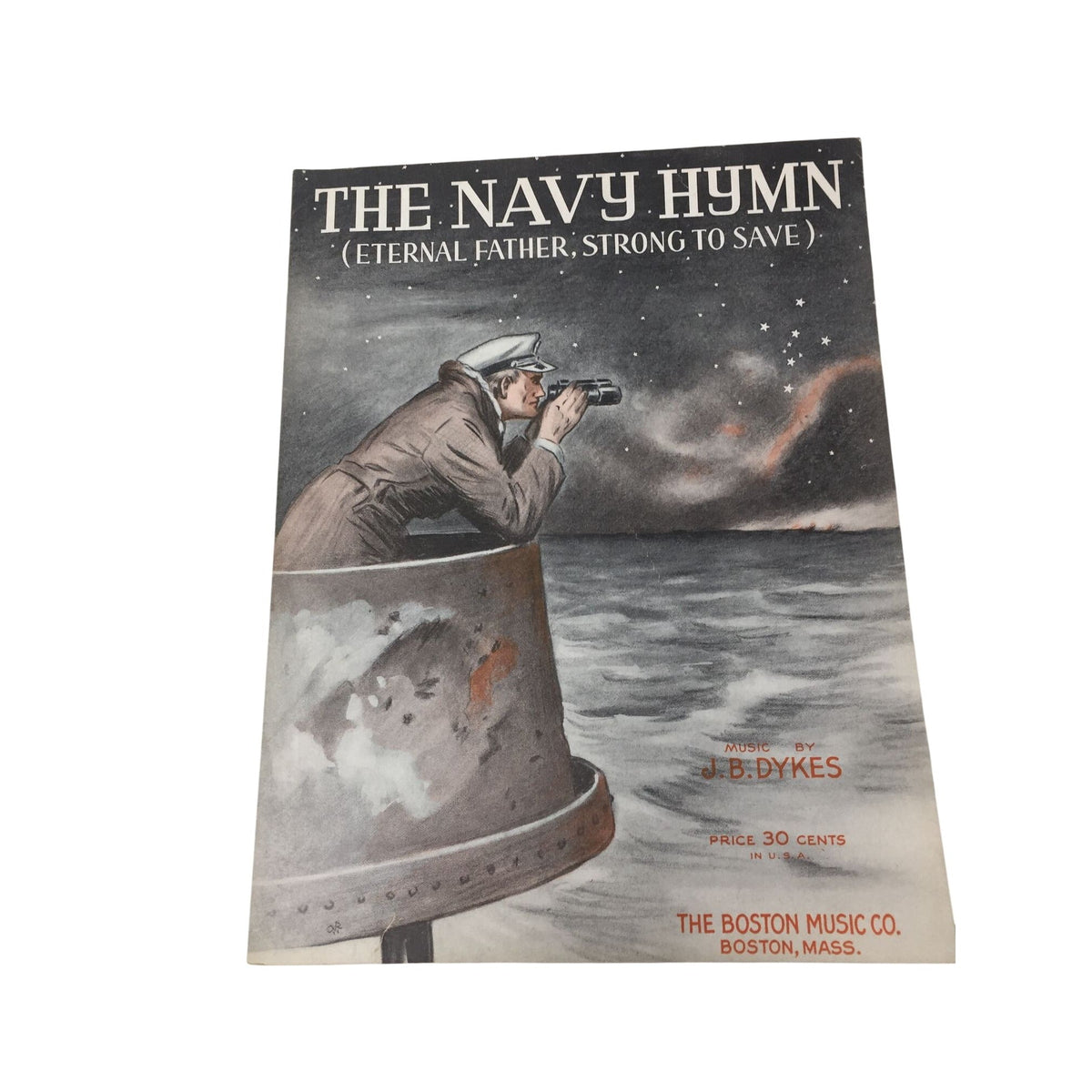 vintage sheet music copy of "The Navy Hymn (Eternal Father, Strong to Save)" J.B. Dykes  A+ Stuff SHEET MUSIC