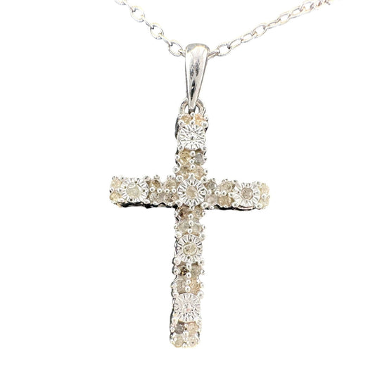 Beautiful Diamond Cross Necklace