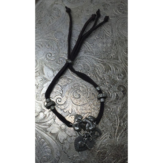 Adjustable Women's Bracelet with Heart Charms on it