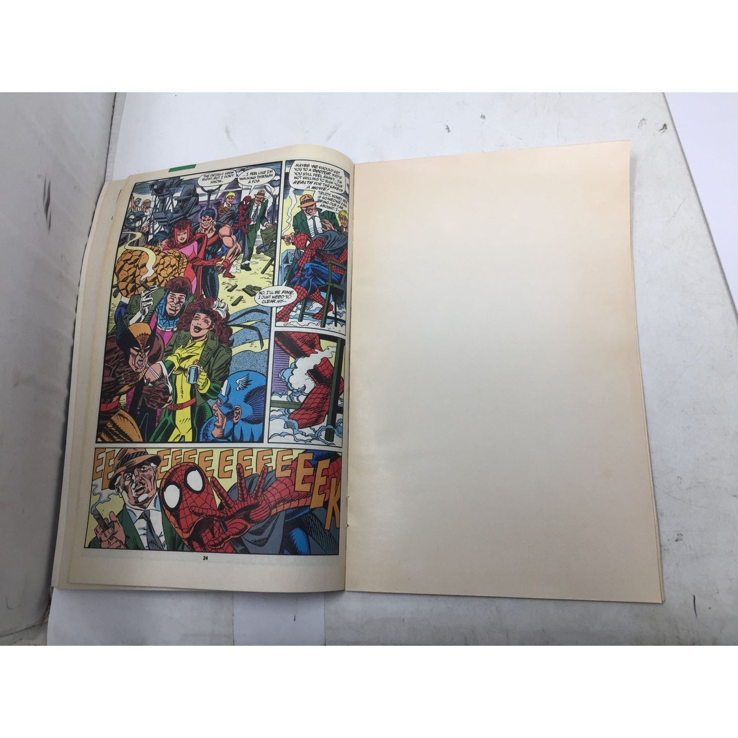 ''Web of Spiderman'' Vintage Marvel Comics Spiderman Comic Book