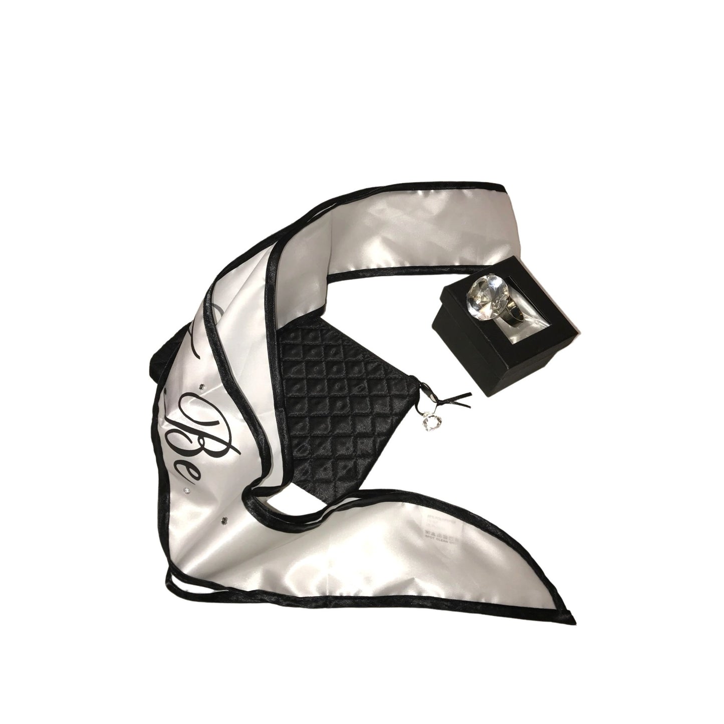 BRIDE to BE Bachelorette Party Tote, Giant Ring, Sash, Cosmetic Bag & Flip Flops