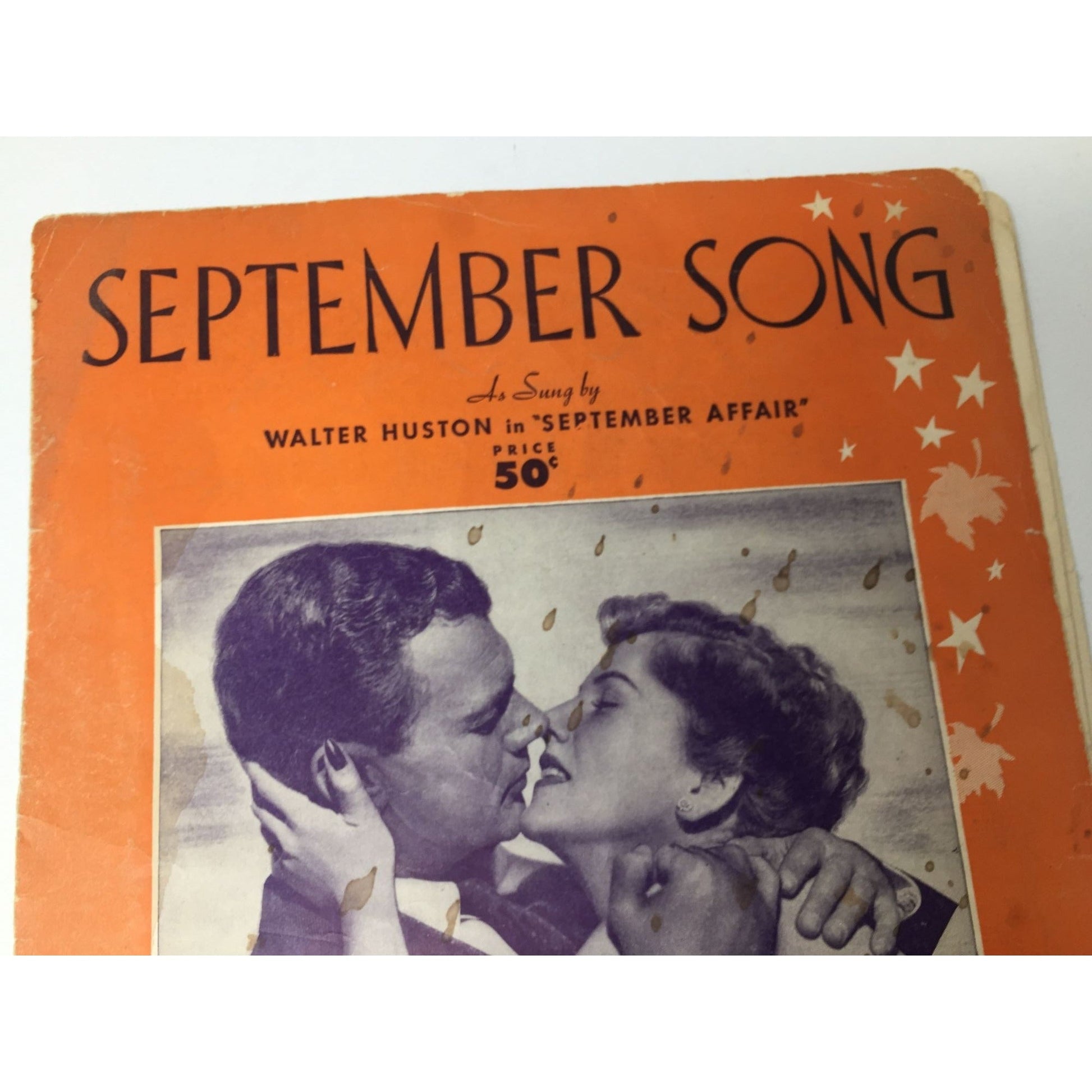 Vintage Piece of Sheet Music for "September Song" A+ Stuff  A+ Stuff SHEET MUSIC