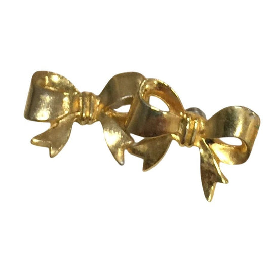 Gold-tone Bow-shaped Stud Earrings unbranded  A+ Stuff Earrings
