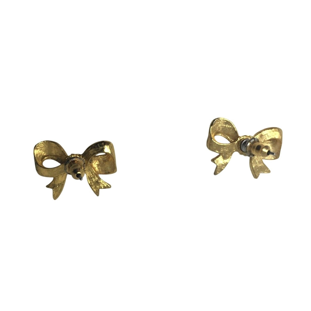 Gold-tone Bow-shaped Stud Earrings unbranded  A+ Stuff Earrings