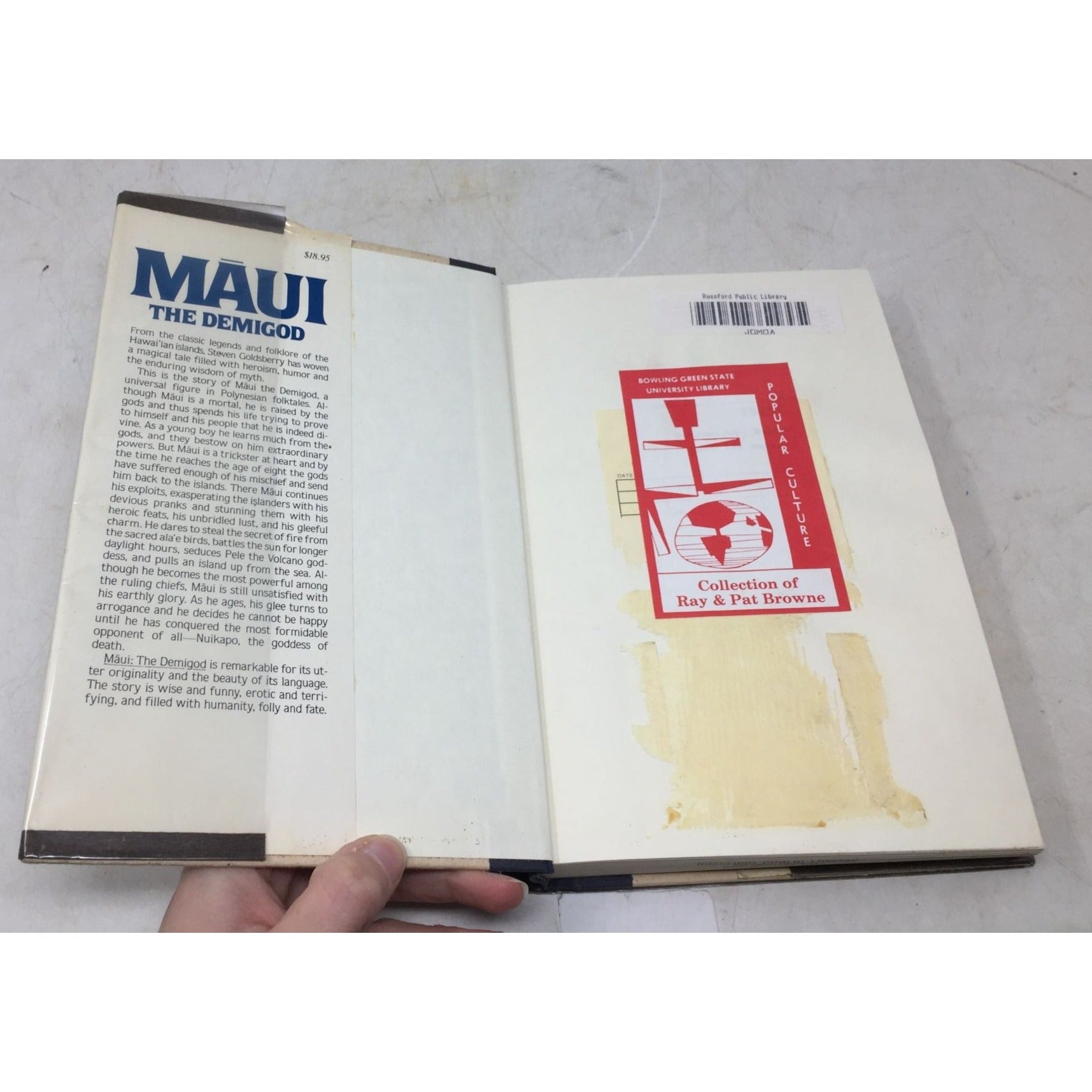 Vintage Copy of  "MAUI THE DEMIGOD: An Epic Novel of Mythical Hawai'i" unbranded  A+ Stuff Vintage Books
