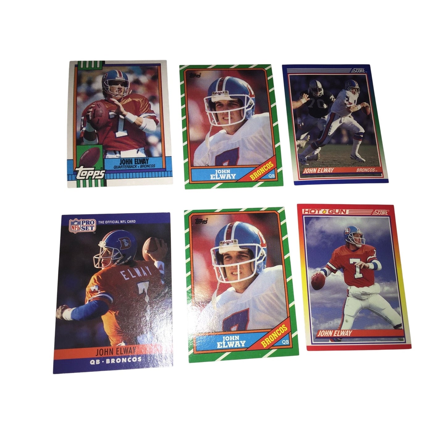 Vintage John Elway Broncos Collectible Football Cards (6)