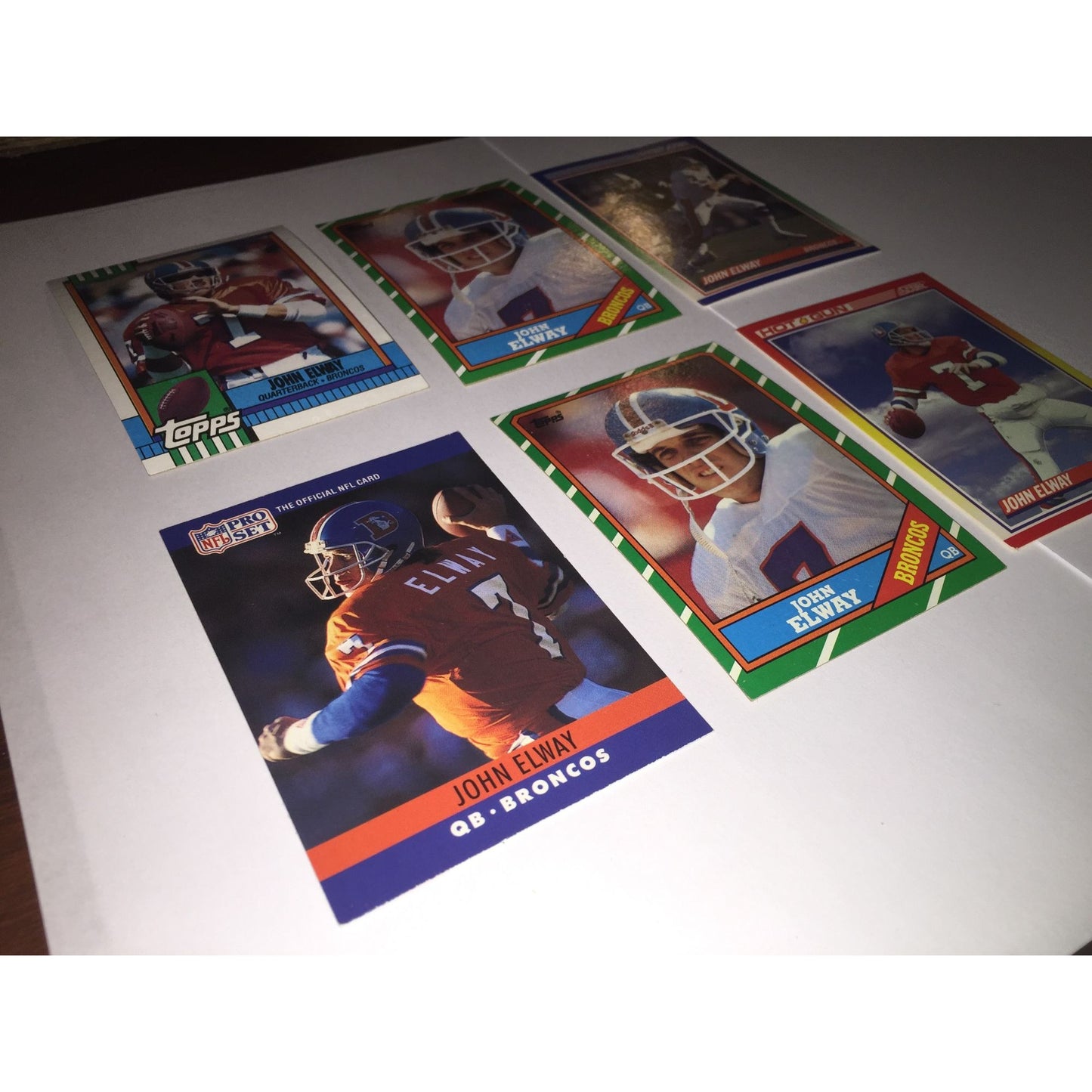 Vintage John Elway Broncos Collectible Football Cards (6)