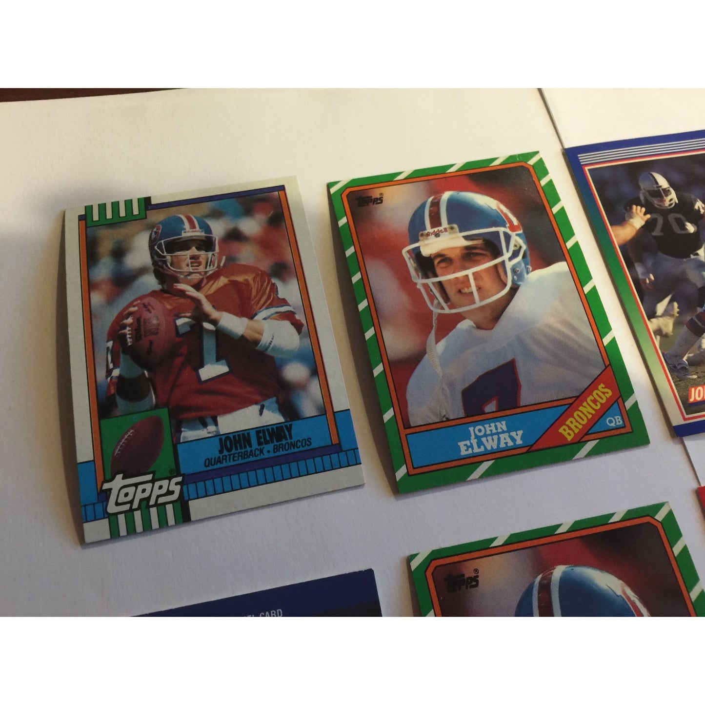 Vintage John Elway Broncos Collectible Football Cards (6)