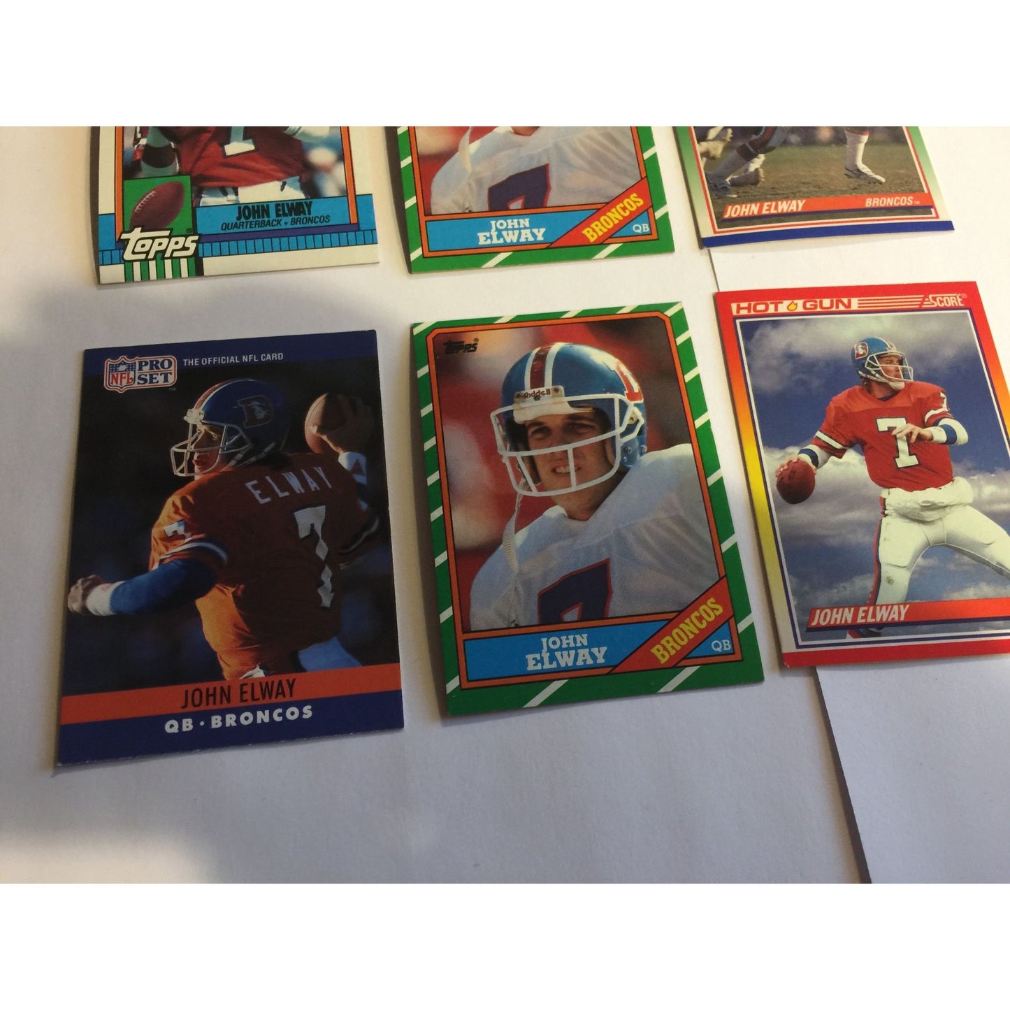 Vintage John Elway Broncos Collectible Football Cards (6)