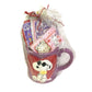 Joe Cool Snoopy Valentines Mug w Expired Cocoa Set  - Cute Snoopy Hugging Woodstock Design on Mug
