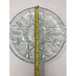 Vintage Clear Glass Round Divided Serving/Relish Dish with Handles