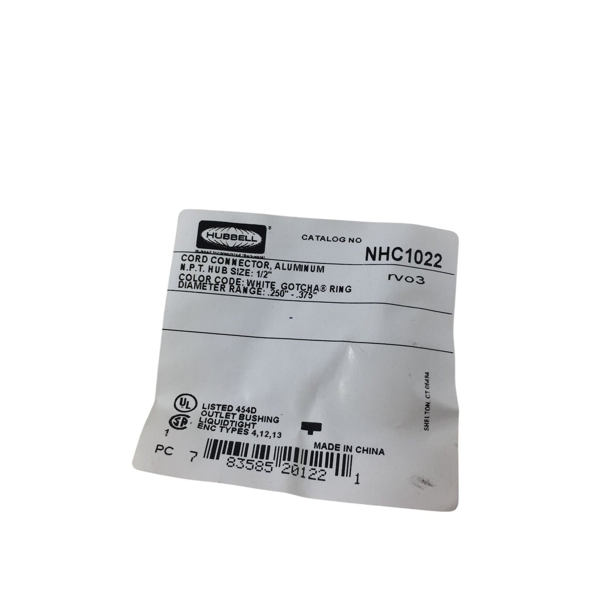 Hubbell Wiring Device-Kellems NHC1022 aluminum cord connector Hubbell  A+ Stuff bolts
