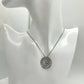 Beautiful Concentric Rings Ceylon Sapphire Necklace - Sterling Silver Setting - Unique Design - A+ Stuff