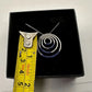 Beautiful Concentric Rings Ceylon Sapphire Necklace - Sterling Silver Setting - Unique Design - A+ Stuff