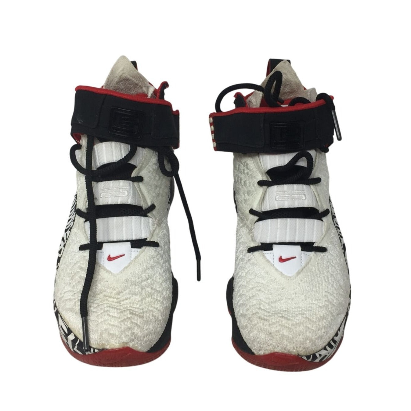 Nike Lebron XVII 17 Grafiti Freestyle White/Red/Black Sneakers- US Size 6