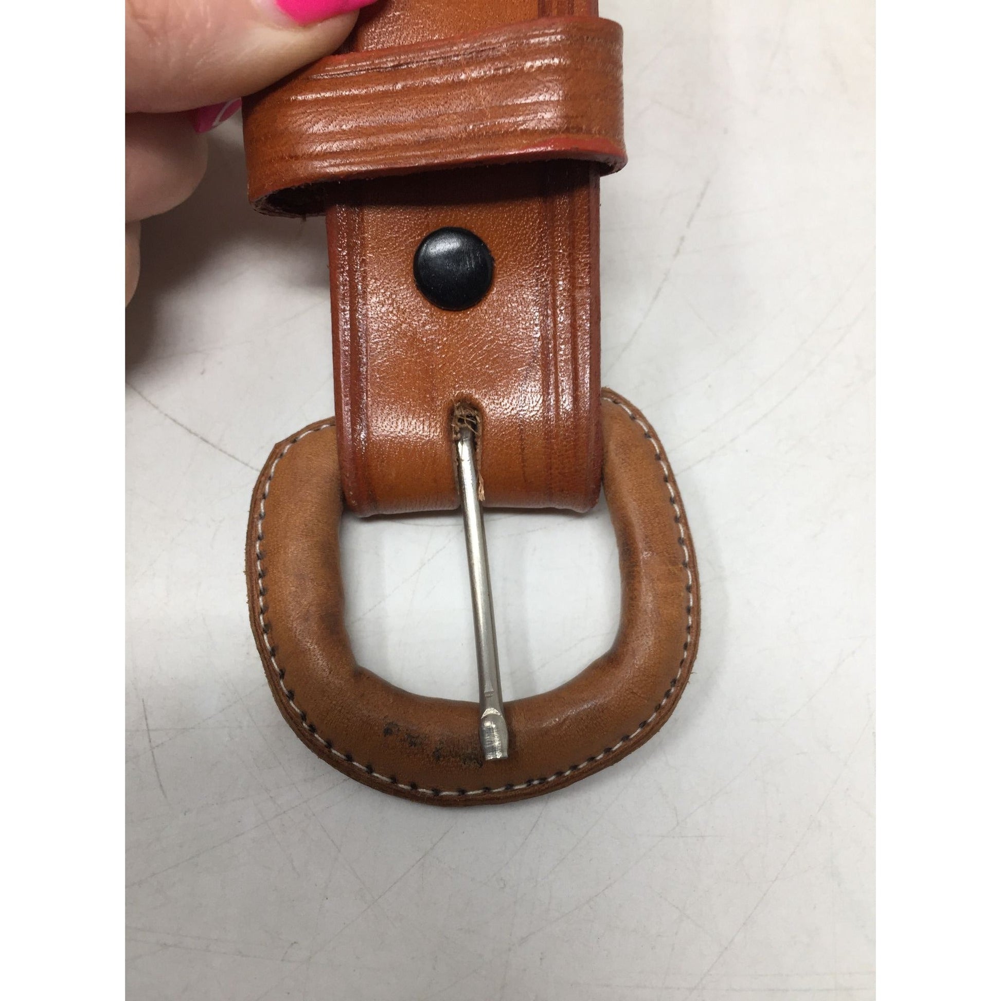 Vintage Hecho En Mexico Tooled and Braided Leather Belt Unbranded  A+ Stuff Men's Belt