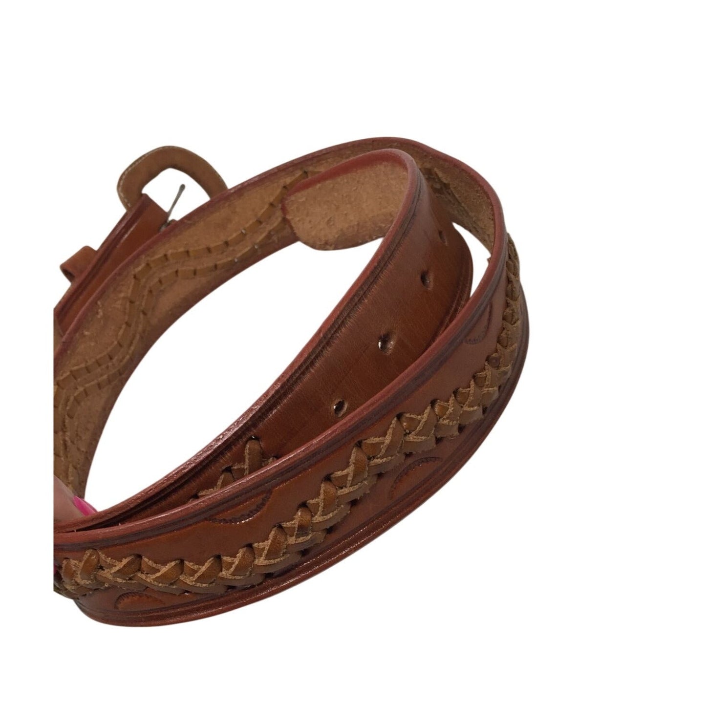 Vintage Hecho En Mexico Tooled and Braided Leather Belt Unbranded  A+ Stuff Men's Belt