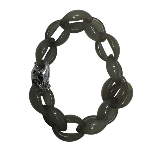 AZNAVOUR Women's Silver and Greenish Colored Bracelet