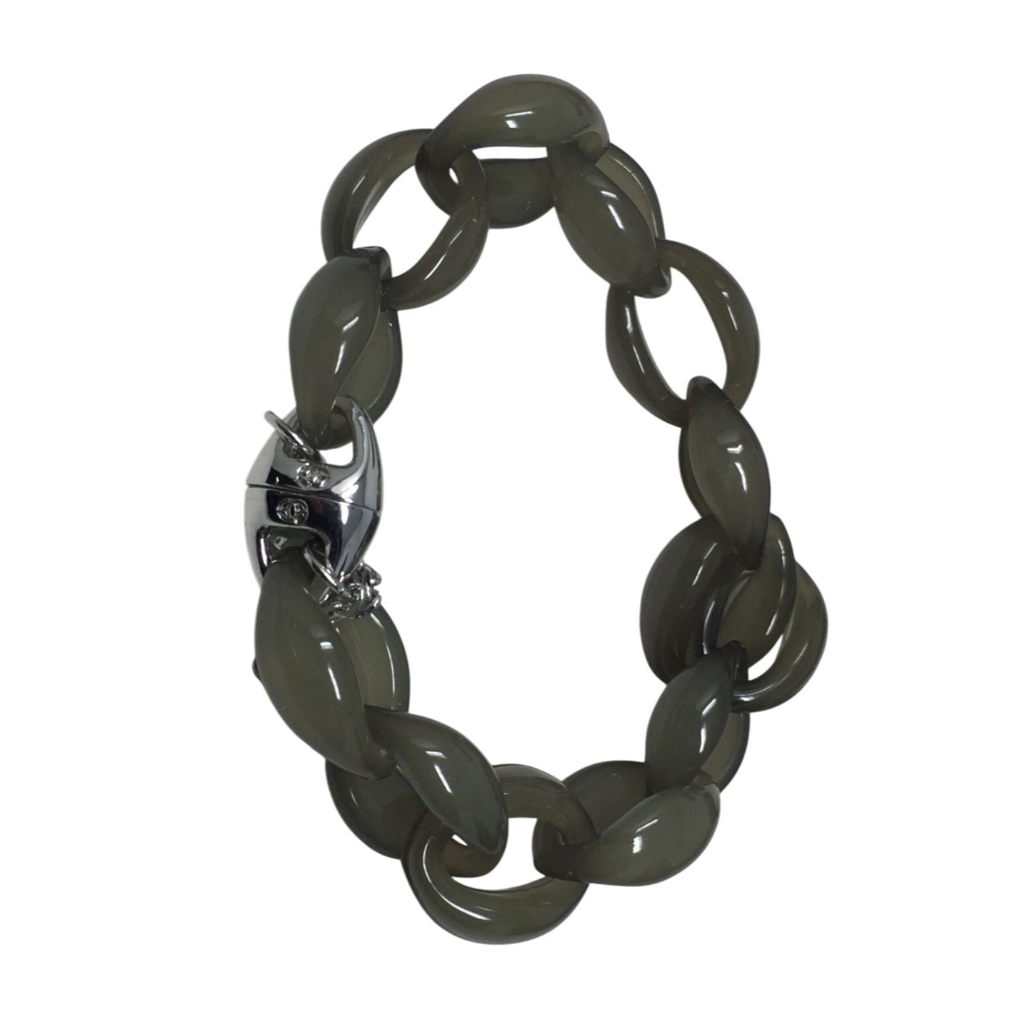 AZNAVOUR Women's Silver and Greenish Colored Bracelet