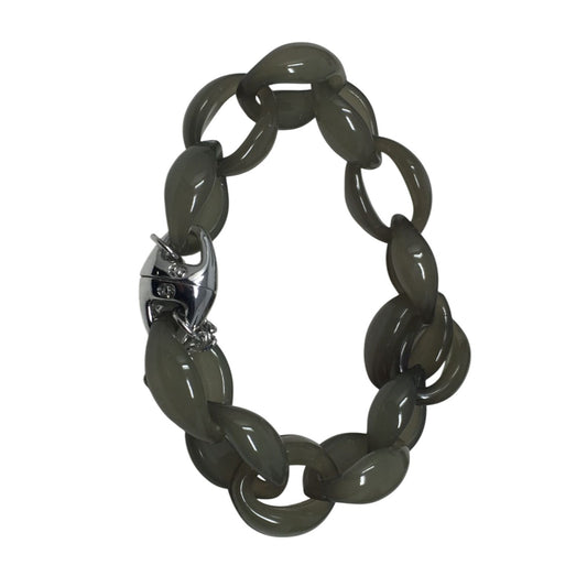 AZNAVOUR Women's Silver and Greenish Colored Bracelet