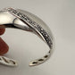 Michael Dawkins Sterling Silver Cuff Bracelet with wave of Texturing