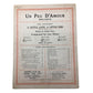 Collectible Piece of Vintage Sheet Music Titled "Un Peu d'Amour" ("A Little Love, A Little Kiss") Lao Silesu  A+ Stuff Sheet Music