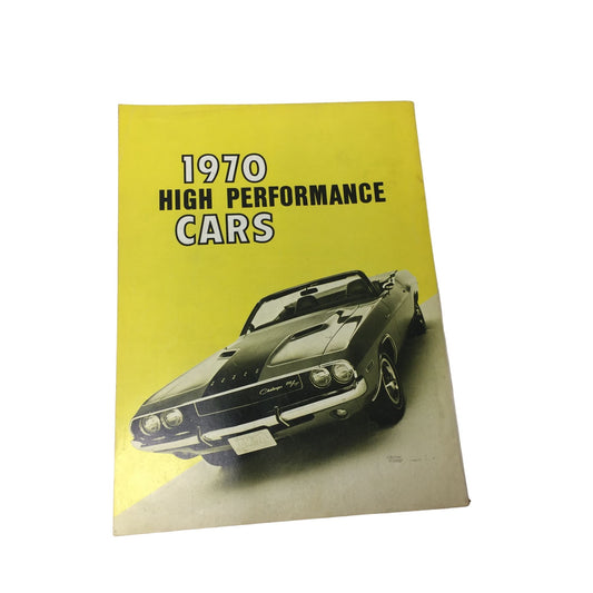 Vintage 1970 High-Performance Cars Magazine