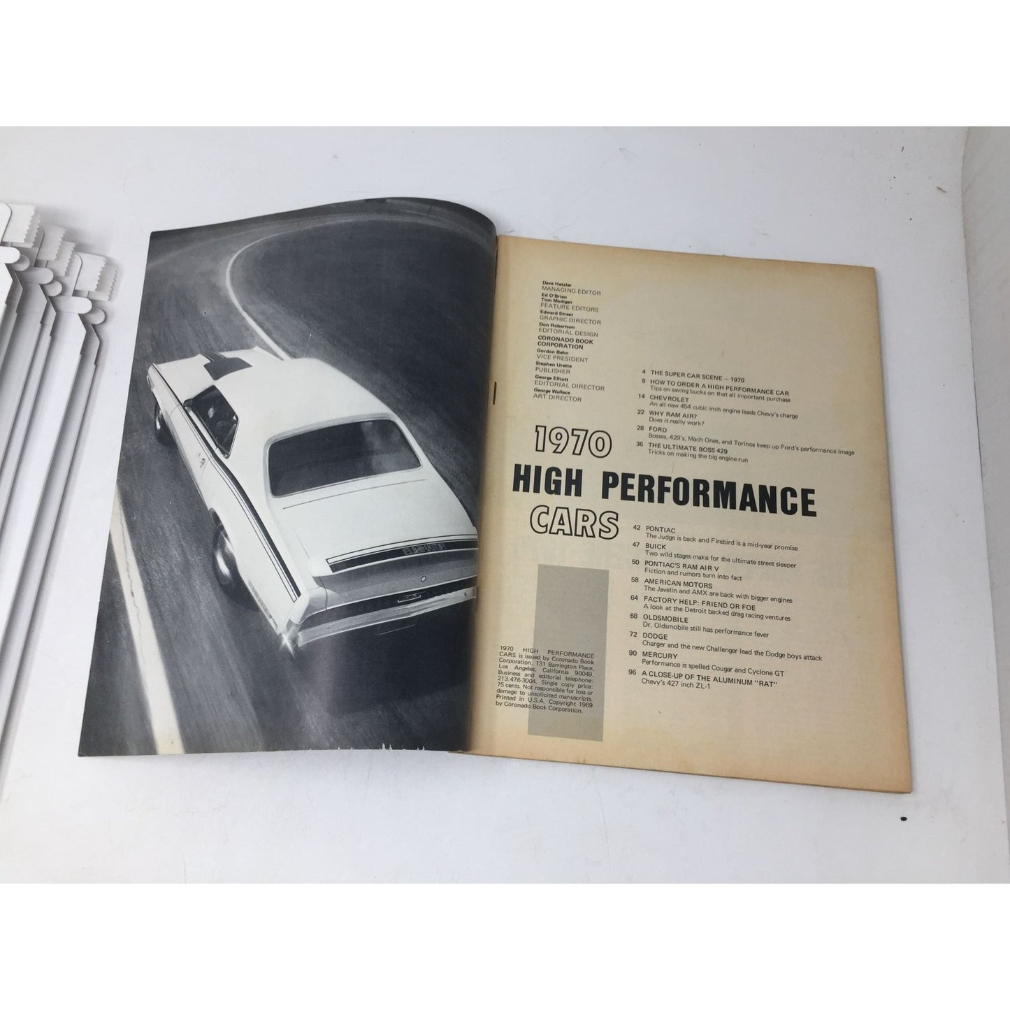 Vintage 1970 High-Performance Cars Magazine